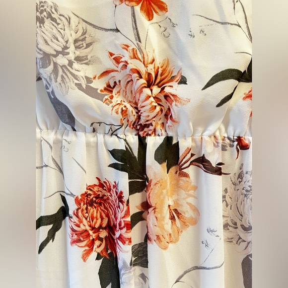 Floral Summer White Dress Women’s Size S - Picture 7 of 13
